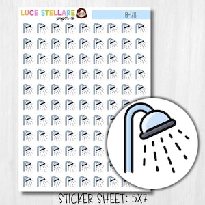 Shower Planner Stickers / B-78