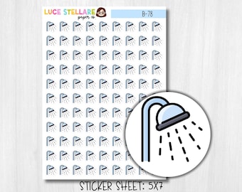 Stickers pour agenda de douche / B-78