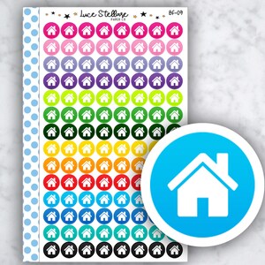 HAUS SYMBOL PUNKTE Planer Aufkleber / Erin Condren Planer/ Happy Planner Sticker/ Bf-09 Sticker/ Erin Condren Sticker/ Erin Condren Sticker/ Erin Condren Sticker