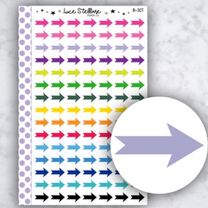 PFEIL Planer Aufkleber / Erinnerung Planner Sticker / Erin Condren Planer / Happy Planner Sticker / Funktionale Aufkleber / B-307