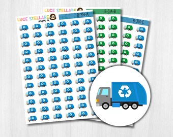 Adesivos para Planejador de Caminhão de Lixo / B-314