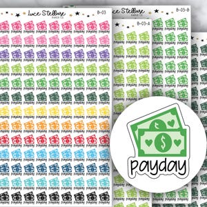 PAYDAY Planner Stickers / B-03