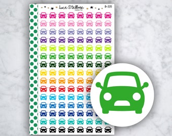 CAR Planner Stickers / Wash Car Stickers / Chores Reminder / Erin Condren Planner / Happy Planner Stickers / Functional Stickers / B-335