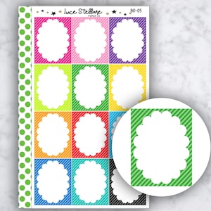 BUBBLE FULL BOXES Planer Sticker / To Do List Sticker / Erin Condren Sticker / Happy Planner Sticker / bd-05