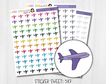 Airplane Planner Stickers  / B-01
