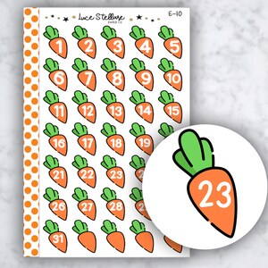 Carrot Date Covers Planner Stickers / E-10