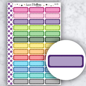 GENEHRTE QUARTER BOXES Aufkleber / Erin Condren Planer / Happy Planner / Vertikaler Planer / Funktionale Aufkleber / B-55