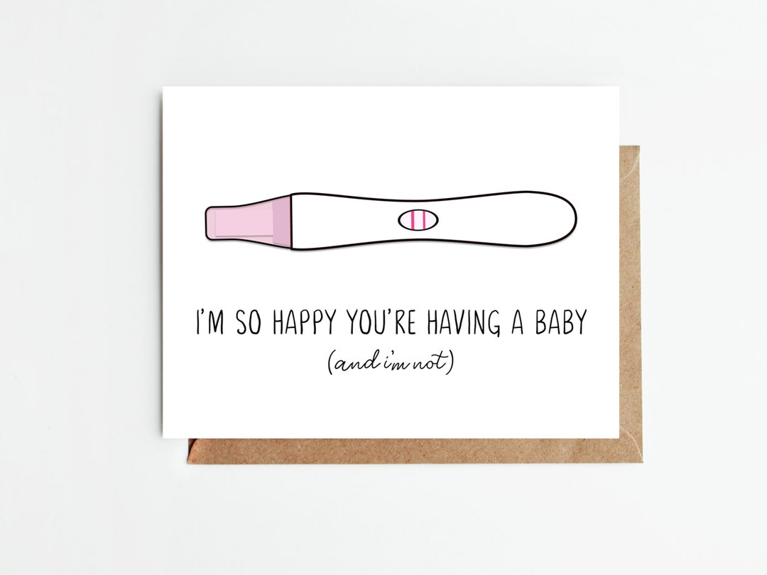 You're Pregnant Card Funny Pregnancy Card Baby Shower Etsy