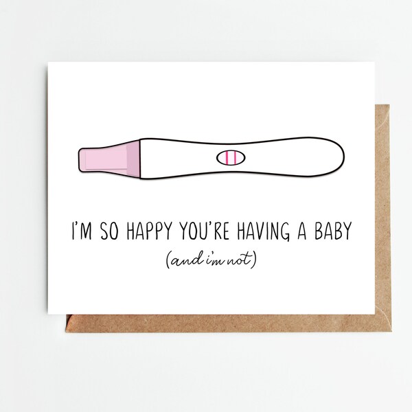 Funny Pregnancy Card Etsy