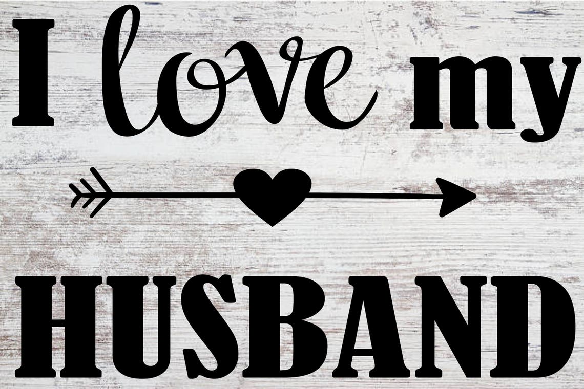I Love My Husband SVG | Etsy