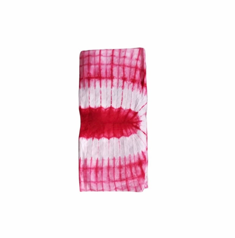 Light Flowy Brown Vneck Adire Silk Dress With Scarf Tie Dye Etsy