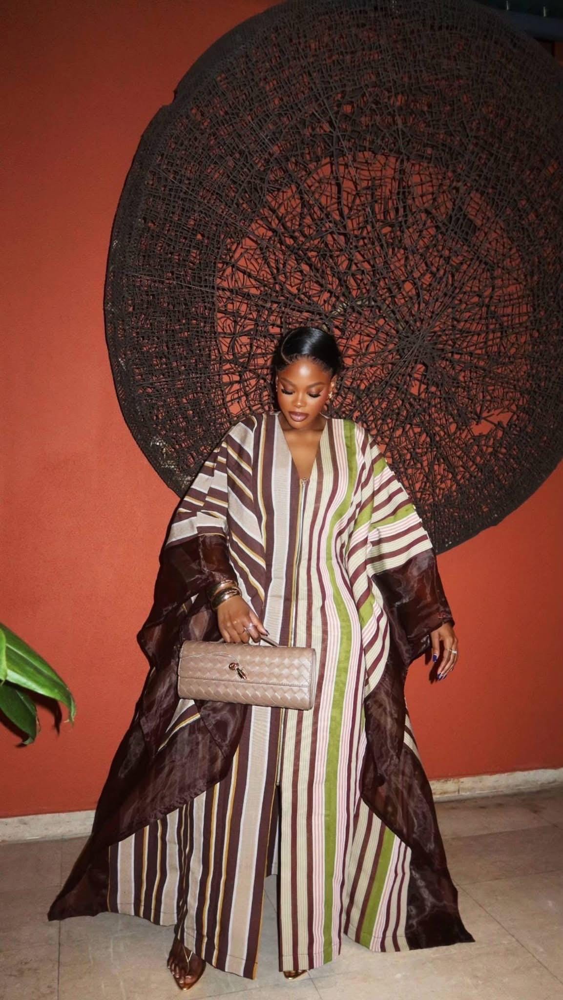 aso oke dress designs Aso Oke Zip Front Long Dress, Asoebi Birthday Maxi, Organza Wedding Guest Outfit, Organza Embellished Women's Party Gown, Nigeria Fabric