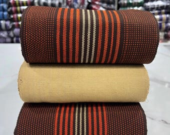Vintage Hand Woven Aso Oke Fabric Bundle, Nigerian Yoruba Cotton