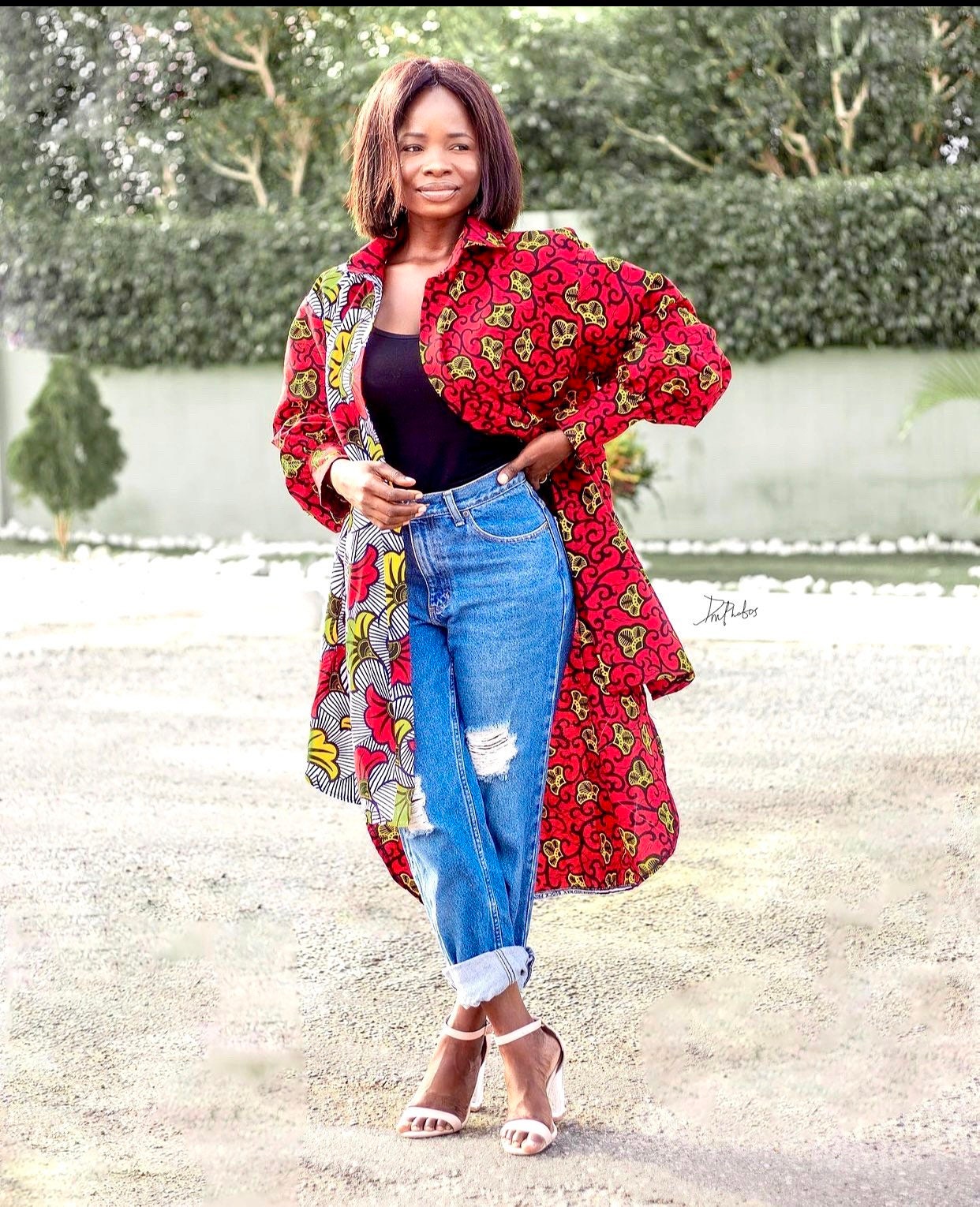Oversized Ankara Shirt Dress, Long Sleeve African Print Wax Cotton - Etsy  Israel