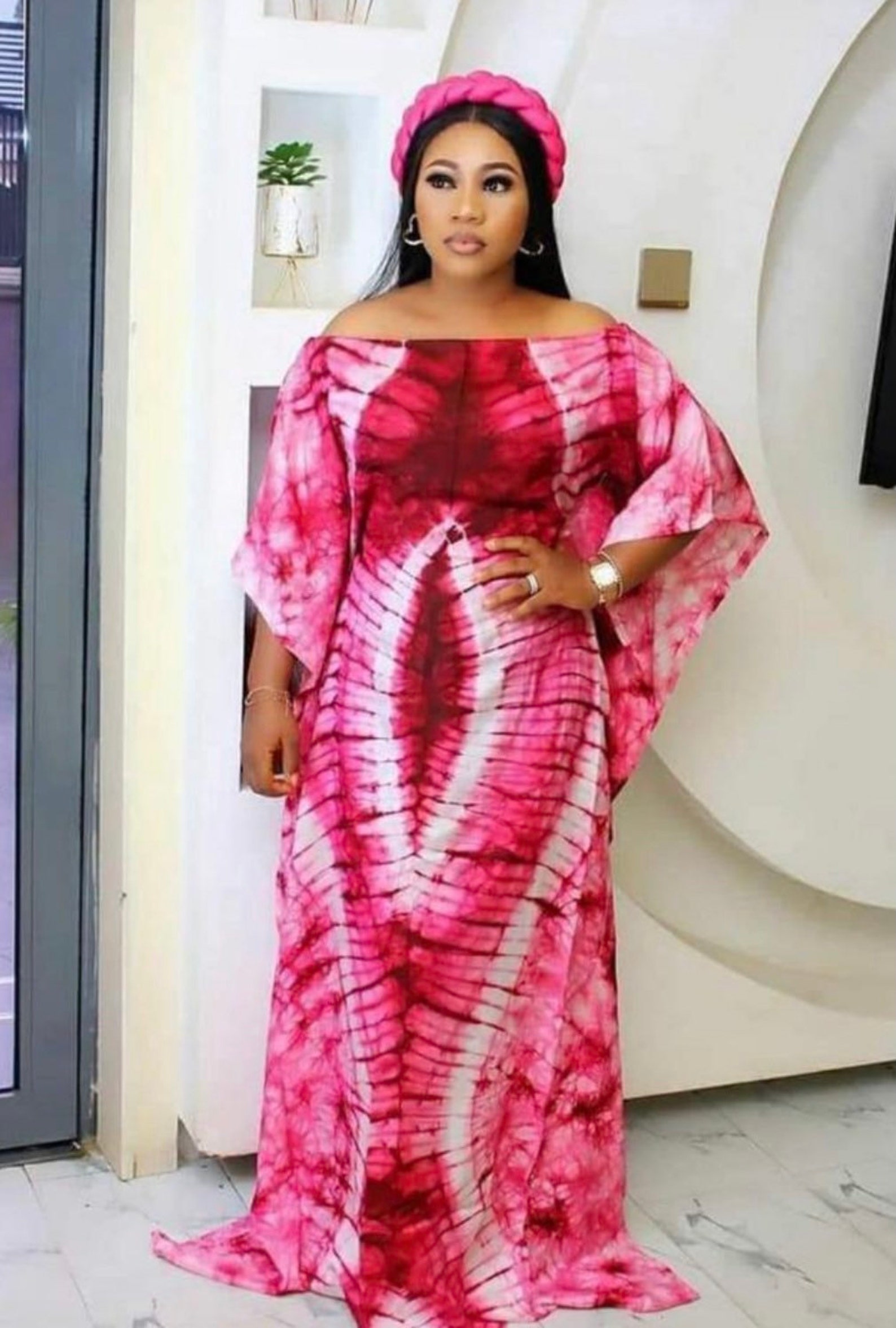 Nigerian Adire Silk Tunic African Fabric Bubu Nigerian - Etsy