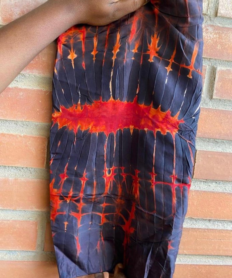Nigeria Tie Dye Party Dress Summer Adire Silk Bubu Maternity Etsy
