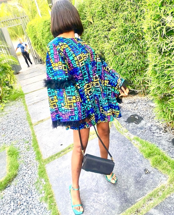 Buy Short Ankara Flare Dress for Women, Wedding Guest Outfit, African  Couple Asoebi Outfit, Dashiki Plus Size Wax Cotton Party Gown Gift Online  in India - Etsy