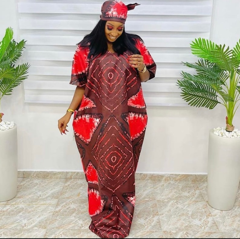 Adire Kampala Maxi Dress Nigeria Dinner Party Dress Tie Dye Etsy