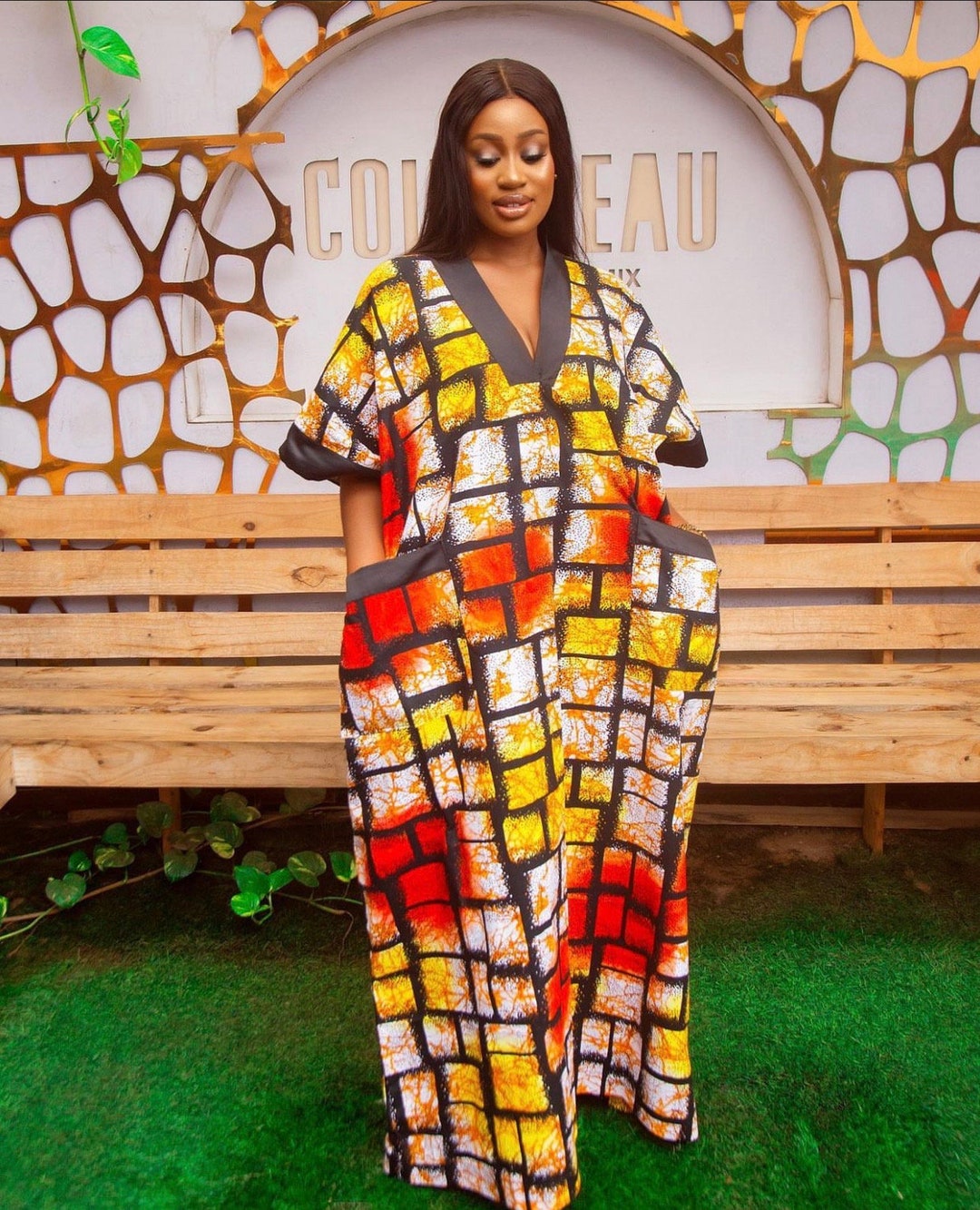chinese dress ladies Okite Bubu Gown in Multi  Kim Dave
