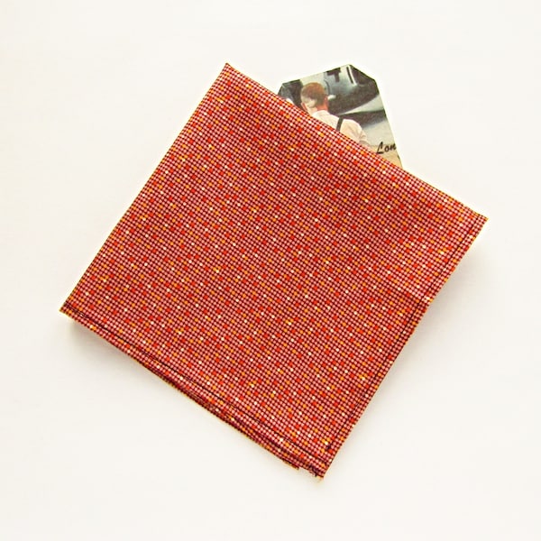 Burnt Orange Pocket Square for Him Etsy