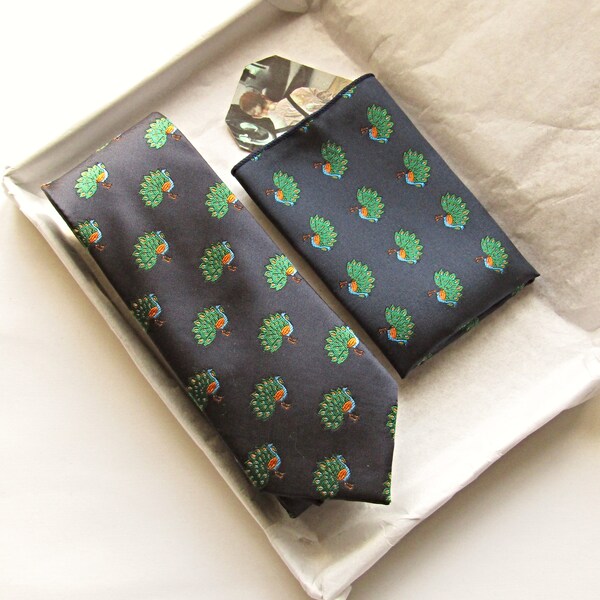 mens animal print tie