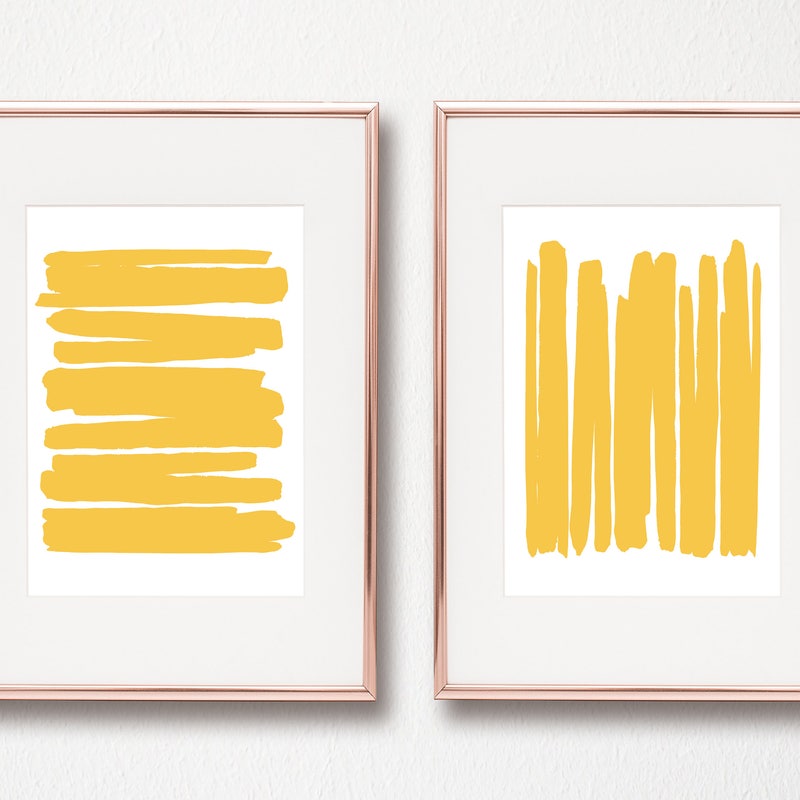 Yellow Art - Etsy