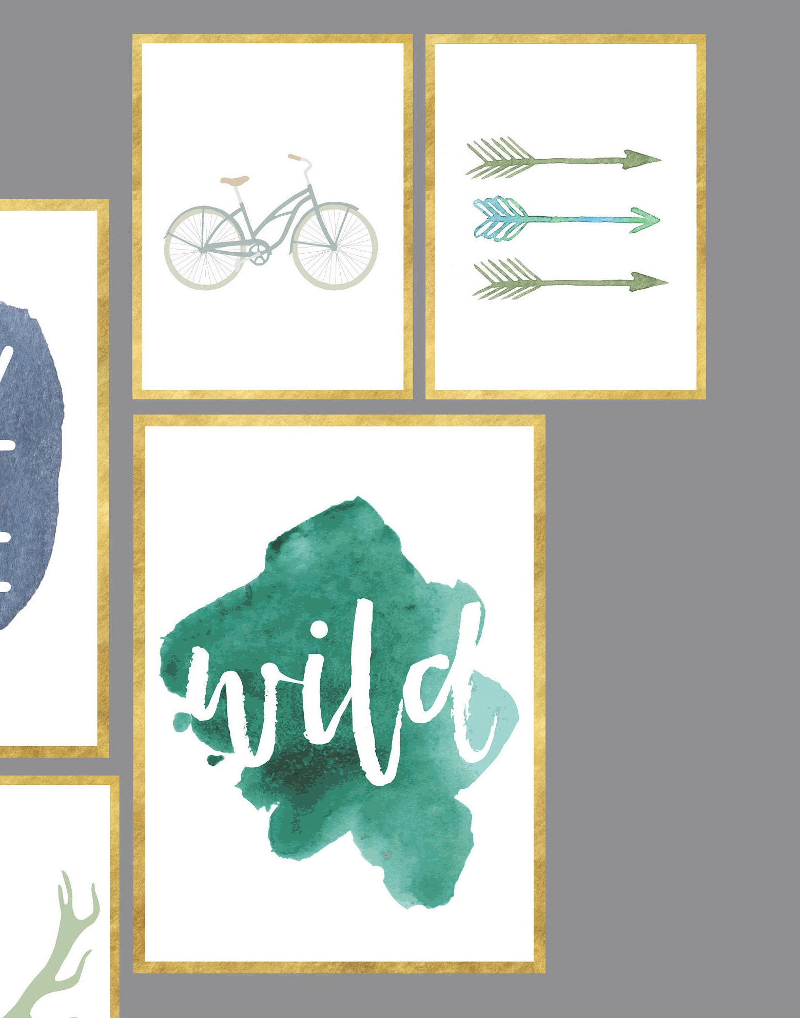 Boys Wall Art Set of 6 Mini Gallery Wall Printable Set 12x16 | Etsy