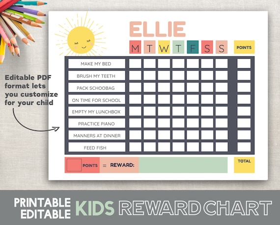 How To Create A Behavior Chart For Child