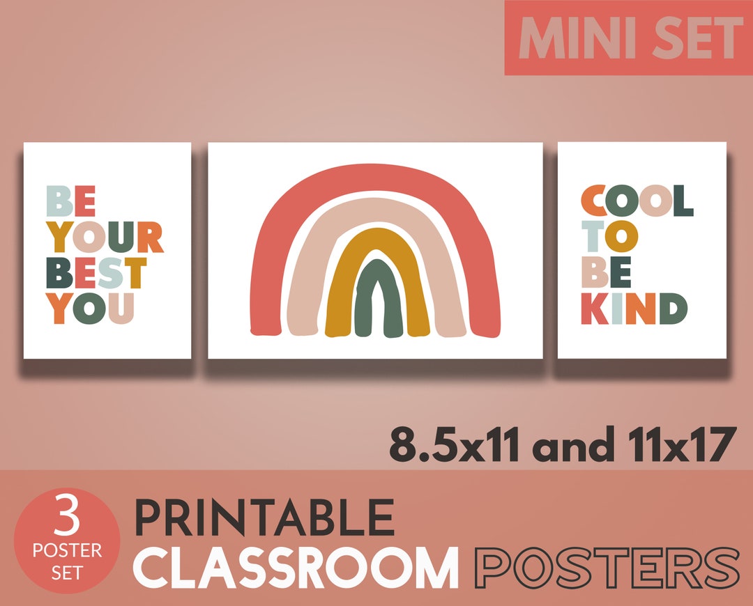 Classroom Wall Decor - Classroom Posters Set of 3 - Printable Classroom ...