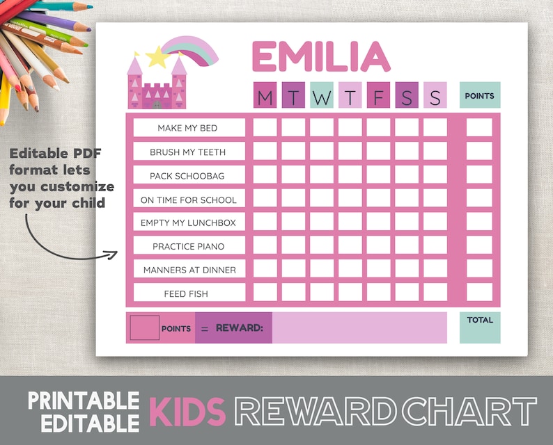Crimson Advantage Chart Printable Small children Chart Timetable Routines Benefit Chart for Small children Editable and Fillable PDF Document Red Women Advantage Chart PDF picture regarding Reward Chart Printable identified as Pink Advantage Chart Printable Youngsters Chart Agenda Patterns Advantage Chart for Youngsters Editable and Fillable PDF Report Red Women Advantage Chart PDF