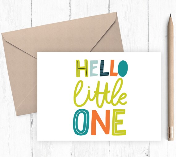 Baby Card Printable Boy Baby Blank Card Instant Download - Etsy