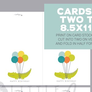 Printable Boys Birthday Card Children's Birthday Card Printable ...