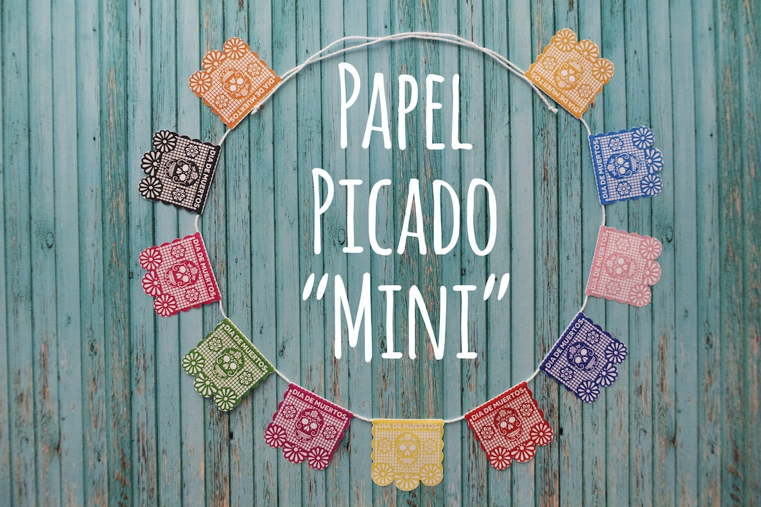 Mini Papel Picado Para Altar De Muertos - Etsy