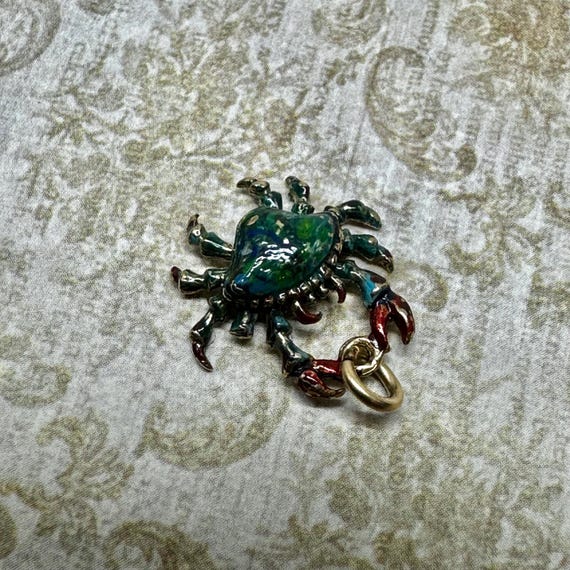 Vintage 9ct 9k Crab Charm/ 9ct Pendant Charm Crab