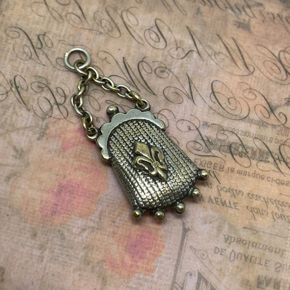 Victorian Silver Coin Purse Pendant