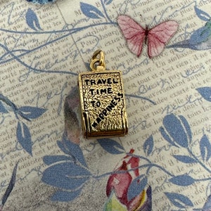 Vintage 14k Movable Travel Clock Charm