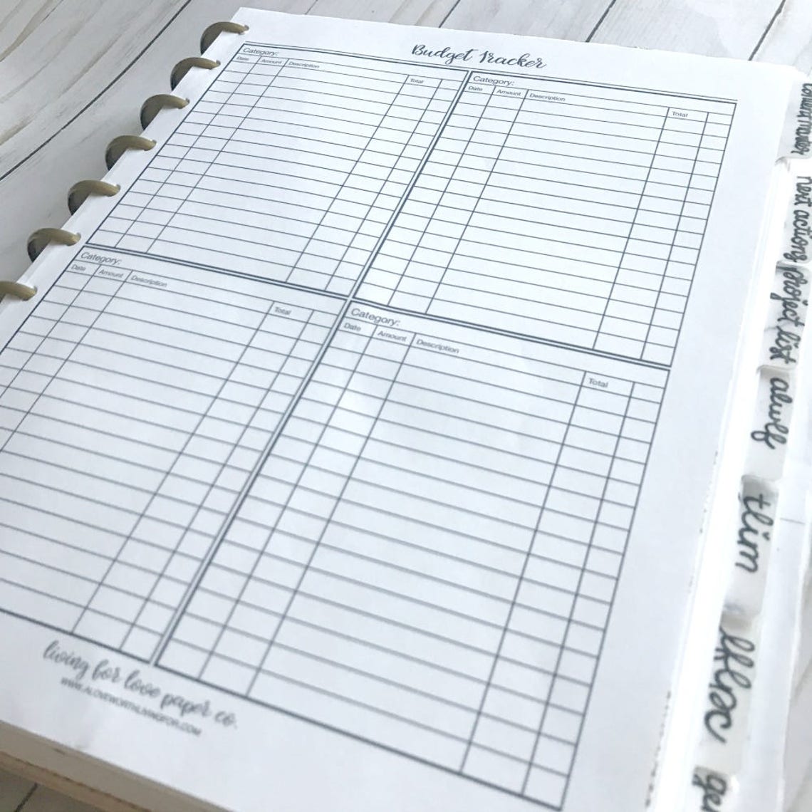 PRINTABLE Budget Planner Inserts Happy Planner Insert - Etsy