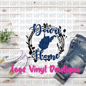 Down Home West Virginia Sublimation PNG Datei
