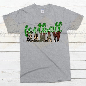 Football Mamaw Mascot Field Camo Leopard Digital PNG File for Sublimation