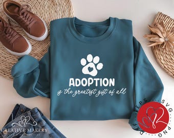 Pet Adoption SVG, Fur Mom Paw Print Design (Digital Download)