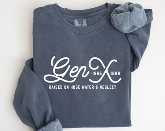 GenX Criado con Agua de Manguera SVG, Diseño de Camiseta Divertido (Descarga Digital)