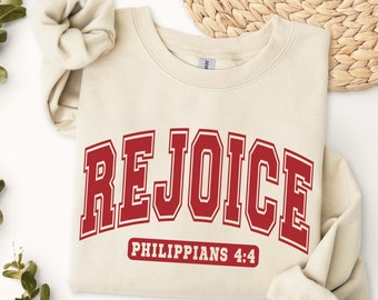 Rejoice Christian SVG, Faith Cut File, Shirt Design (Digital Download)