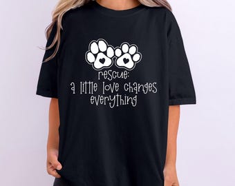 Rescue Paw Prints PNG: Animal Lover Sublimation Design (Digital Download)
