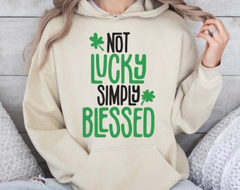 Not Lucky Simply Blessed SVG, Not Lucky Just Blessed SVG,PNG, St Patrick's Day Svg, Faith St Patty's Svg, Christian svg, Digital Download