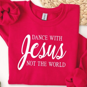 Dansa med Jesus SVG, tro kristen T-shirt klippfil (digital nedladdning)