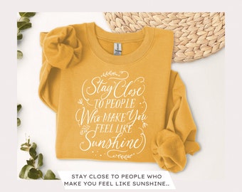 Mantente cerca del sol SVG / Inspiración positiva (Archivos digitales)