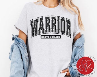 Warrior Battle Ready Sport SVG, Christian Faith Design (Digital Download)