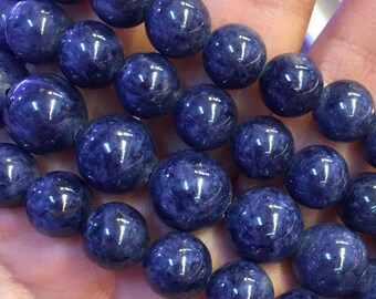 Elegant 4 Strand Blue Sapphire Round Shape 382.00 Cts Beaded Necklace