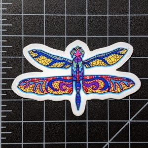 Sticker | Trippy Sticker | Dragonfly Sticker | Laptop Sticker | Water Bottle Sticker | Psychedelic Sticker
