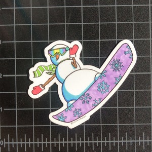 Small Sticker | Winter Sports | Laptop Sticker | Snowboard Sticker | Water Flask Sticker | Helmet Sticker